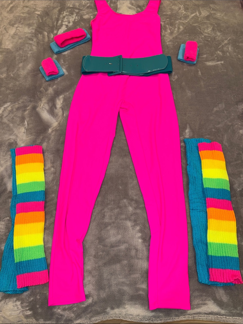 Bright Pink Women's Jumpsuit - Hot Pink